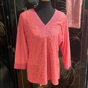 Ford Pink Women's Lace Blouse